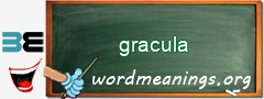 WordMeaning blackboard for gracula